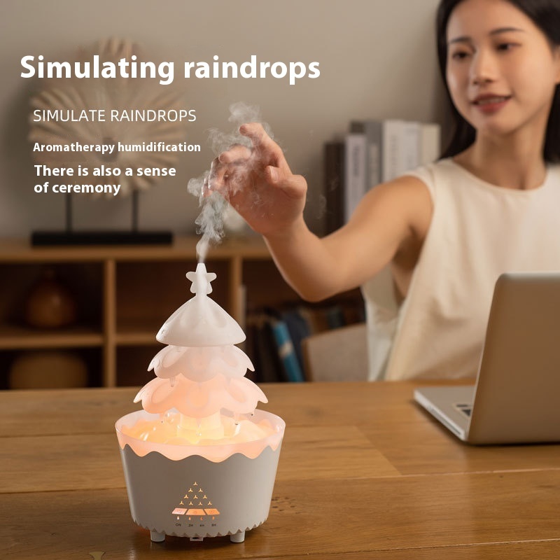 New Design Essential Oil Aroma Diffuser Household Mute Small Remote Control Humidifier Suitable For Home Christmas Gift - Image 4