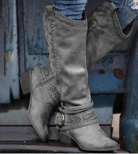 Martin boots, women's medium boots, Knights' boots - Image 5