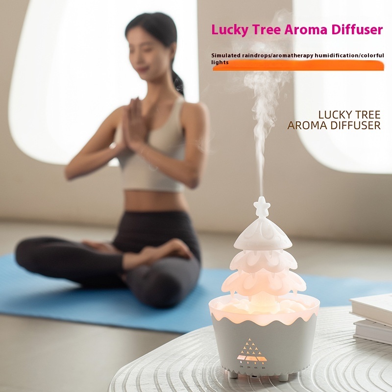 New Design Essential Oil Aroma Diffuser Household Mute Small Remote Control Humidifier Suitable For Home Christmas Gift - Image 3