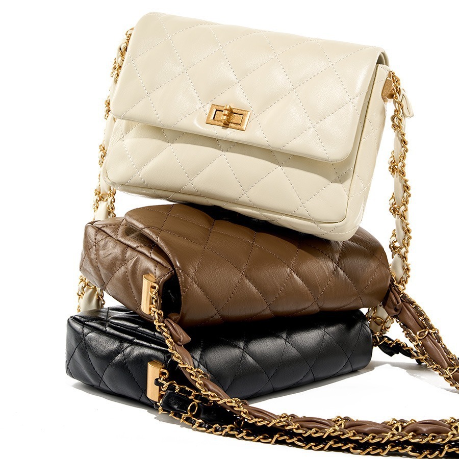 New Black Gold Castle Messenger Bag - Image 8