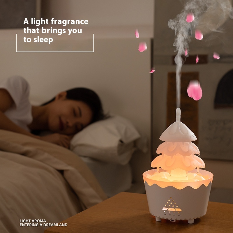 New Design Essential Oil Aroma Diffuser Household Mute Small Remote Control Humidifier Suitable For Home Christmas Gift - Image 2