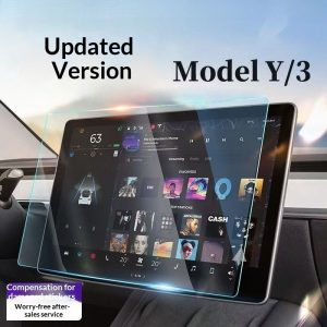 Car Central Control Tempered Glass Film Rear-Seat Screen Explosion-Proof Protective Film Accessory