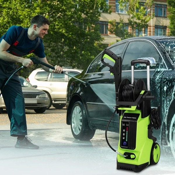 High Pressure Portable Cleaning Machine – Green - Image 2